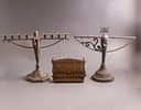 Hanukkah Menorahs. Lot of 3 Hanukkah Menorahs, including: * Bezalel-style Hanukkah Menorah Image - 1