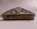Dutch Hanukkah Menorah. 19th century Dutch brass Hanukkah Menorah. Back decorated with open work Image - 4