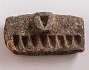Antique Yemenite Stone Carved Oil Lamp. Antique Yemenite stone carved oil Hanukkah Menorah. Image - 2