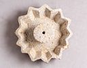 Antique Yemenite Stone Carved Oil Lamp. Antique Yemenite Alabaster carved oil lamp. Diameter: Image - 1