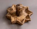 Antique Yemenite Stone Carved Oil Lamp. Antique Yemenite stone carved oil lamp with 9 oil fonts. Image - 2
