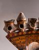 Terracotta Menorah, North Africa. North African Terracotta Sabbath lamp, probably from Libya Image - 6