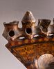 Terracotta Menorah, North Africa. North African Terracotta Sabbath lamp, probably from Libya Image - 7