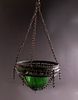 North African Memorial Shabbat Lamp. North African Silver and glass memorial lamp for Shabbat Image - 4