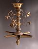 Bronze Jewish Lamp (Judenstern). 19th century bronze Jewish lamp (Judenstern) from Image - 2