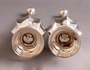 Jewish Silver Rose Water Sprinklers, Iraq. Pair of early 20th century Iraqi silver Rose water Image - 2