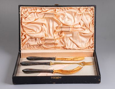 Russian Silver Serving Utensils. A set of Russian serving utensils. Silver handles. Length: 