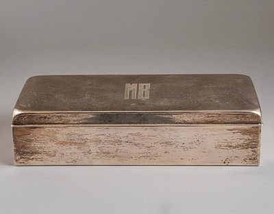 American Silver Box. American sterling silver box by Towle. The lid is engraved with the 