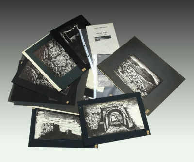 יעקב שטיינהרדט, רישומים והדפסים. לוט רישומי הכנה והדפסים של האמן יעקב שטיינהרדט (1887-1968). 