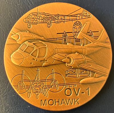 OV-1 MOHAWK : מדליה צבאית אמריקאית בקוטר 39 מ"מ.