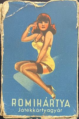 חפיסת קלפים וינטג', מהונגריה.
