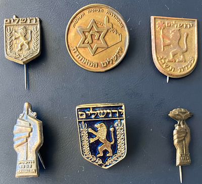 לוט 6 סיכות ישראליות, שונות זו מזו , שעניינן ירושלים .