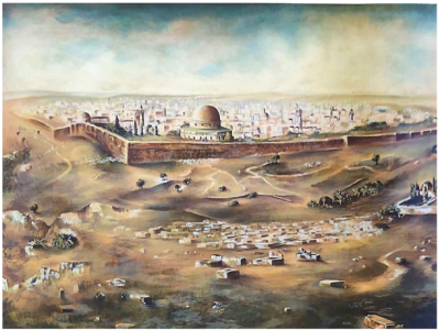 Henry Dentith (b. 1931), lithograph, signed henry d. And numbered. Jerusalem. Dimensions 50 by 