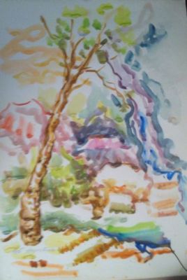 Samuel Nissenbaum, 2019 - 1924. aquarelle on paper, 50 by 35 cm. Signed. Samuel has exhibited in 