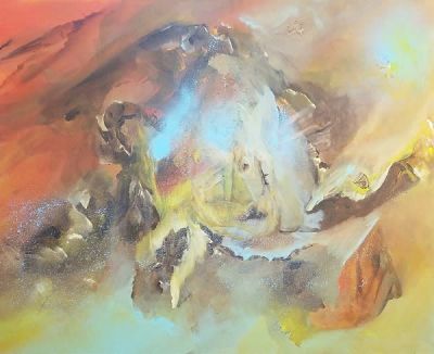 שרי אזולאי, אקריליק על בד, 80 על 100 ס"מ