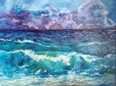 Tatiana Krilova, oil on canvas, 60 by 80 cm. Signed