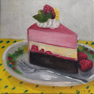 Avital Oshrovitsh, oil on canvas, 20 by 20 cm. אביטל בוגרת בצלאל במסלול אנימציה ומדיה דיגיטלית 