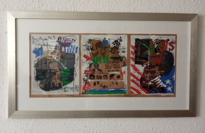 Igael Tumarkin. גודל כולל מסגרת 56 על 100 ס"מ