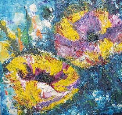 Dorit Dror, Oil on canvas, 80 by 90 cm, signed. Dorit Dror was born in kibbutz Hefziba Israel in 