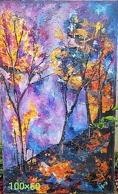 Dorit Dror, Oil on canvas, 100 by 60 cm, signed. בוגרת המדרשה לאמנות, מציגה ומוכרת בתערוכות.