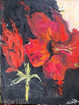Dorit Dror, Oil on canvas, 100 by 80 cm, signed. בוגרת המדרשה לאמנות, מציגה ומוכרת בתערוכות.