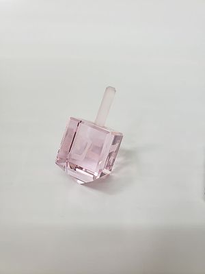 Dreidl, quality crystal, handmade, Hillel Mitrani design,