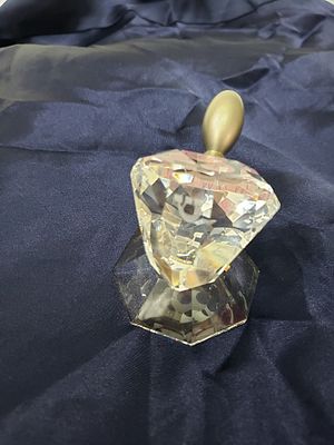 Dreidl, quality crystal, handmade, Hillel Mitrani design, with crystal base