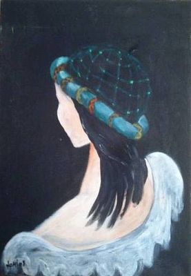 Nomi Berkowiz, b. 1948, Acrylic on canvas, 56 by 40 cm. Signed. Sculptor and painter. Exhibited 
