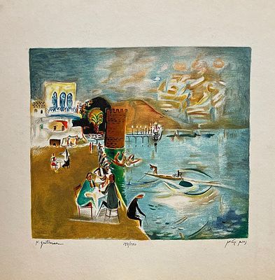 נחום גוטמן, 1898-1980, ליטוגרפיה. 30 על 35 ס"מ, חתום ממוספר