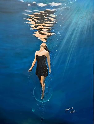 ראובן אזולאי, אקריליק על בד, 80 על 60 ס"מ, חתום. ראובן אזולאי, תושב טבריה, בן 67, נשוי +2 וסב 