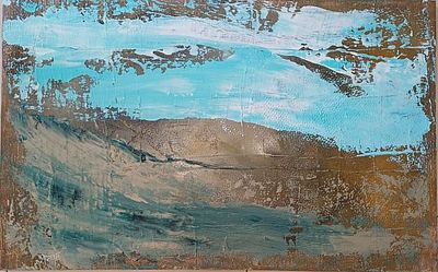 אריאלה כהן, אקריליק על בד, 70 על 110 ס"מ, חתום