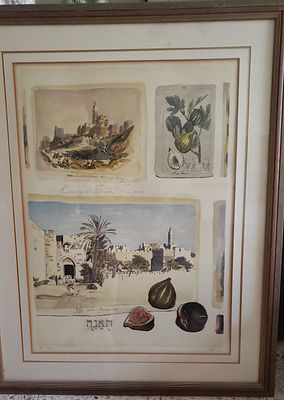 מיכאל אייזמן, "תאנה", חתום ממוספר, ממוסגר