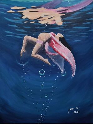 ראובן אזולאי, אקריליק על בד, 80 על 60 ס"מ, חתום. ראובן אזולאי, תושב טבריה, בן 67, נשוי +2 וסב 