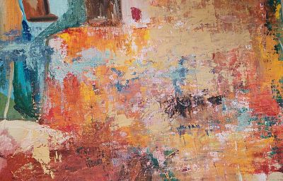 ליאורה שחם, שמן על בד מוצמד קרטון, 28 על 35 ס"מ, חתום