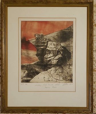 Engraving, unknown artist, signed Baruch Hefetz, . **פריט זה נתרם מאוסף ארנון ופרידה איתן .