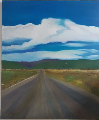 Betty, oil on canvas, 59 by 50 cm, signed