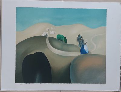 נפתלי בזם, 1924-2018,ליטוגרפיה מורלו פריז מס 63/100 גודל 60 על 80 ס"מ