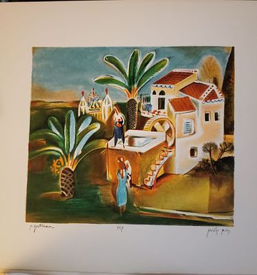 נחום גוטמן, 1898-1980, ליטוגרפיה. 30 על 35 ס"מ, AP חתום