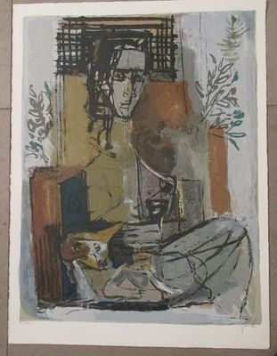 יחזקאל שטרייכמן, ליטוגרפיה 50 על 67 ס"מ. חתום. ממוספר. לא ממוסגר