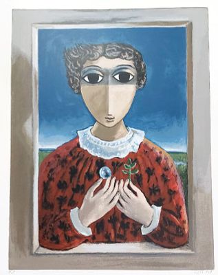 יוסל ברגנר, 2017 - 1920, הדפס משי, 60 על 50 ס"מ, גליון 80 על 60 ס"מ, חתום וממוספר