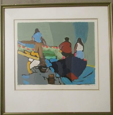 Nira Horev, lithograph, 33 by 44 cm. Signed numbered, framed size 58 by 59 cm