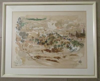 Yehezkel Streichman, lithograph, 47 by 62 cm, signed numbered, framed size 64 by 79 cm