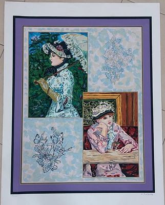 Meir Pichhadze, lithograph, No. 33/250, 91 by 70 cm, signed, numbered and framed
