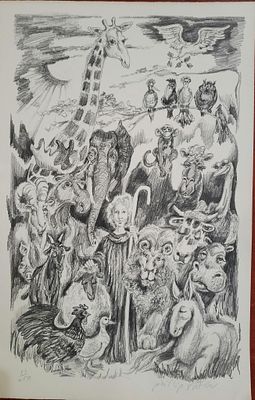 Phillip Ratner (1937–2023(. Lithograph, 47 x 30 cm, signed and numbered. Unframed. Phillip 