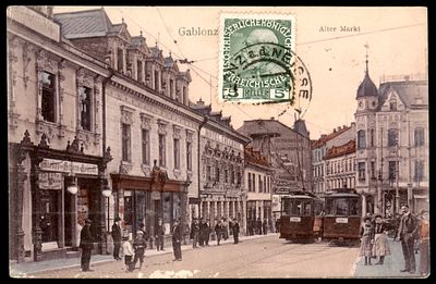 יודאיקה : אספרנטו גלויה שנשלחה באוסטריה 1911. נושאת תוית מוקדמת לא שכיחה