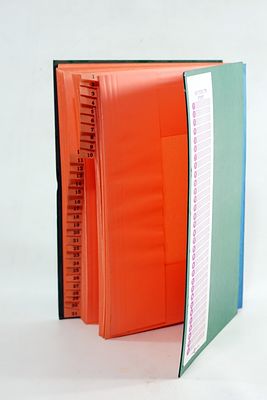 מיוחד - סדרן מכורך עם 31 תאים לאחסון דברי נייר (דפים, מסמכים, תמונות וכדומה). שמור במצב חדש !!