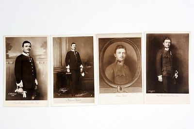 ארבע גלויות של המלך קרל הראשון, קיסר אוסטריה (1916–1918).