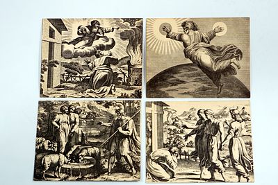 ארבעים גלויות – סט קומפלט לטובת חידון התנ״ך הבינלאומי, שנת העשור למדינה.