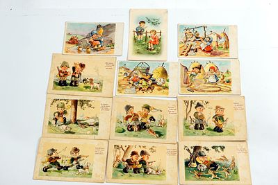 שתים עשרה גלויות – ילדים מאירופה.