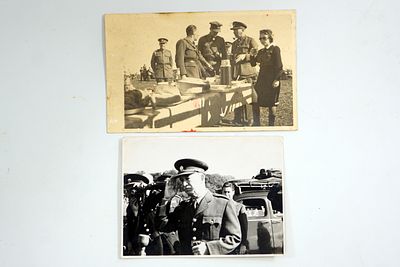 שני צילומים נדירים של הגנרל האמריקאי דווייט אייזנהאואר, לימים נשיא ארה"ב.